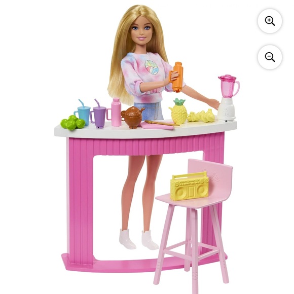 ✨NEW✨Barbie Accessories Doll House Furniture and Decor  Poolside Smoothie Bar - Picture 1 of 8